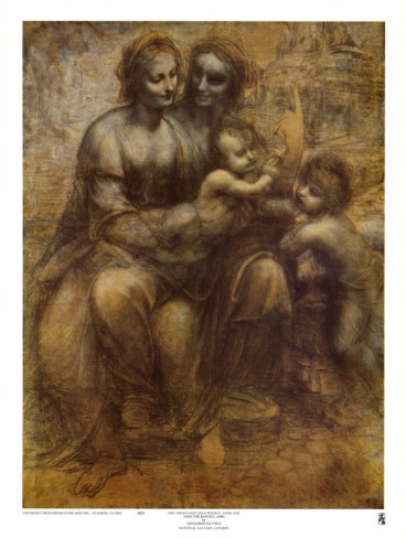 The Virgin And Child With St. Anne - Leonardo Da Vinci Painting - Click Image to Close